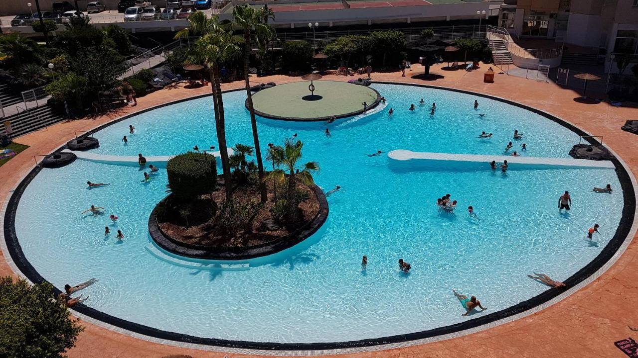 Ideal familias en urbanización de lujo a 600m de la playa Levante con Wifi, AC y Parking Benidorm Exterior foto